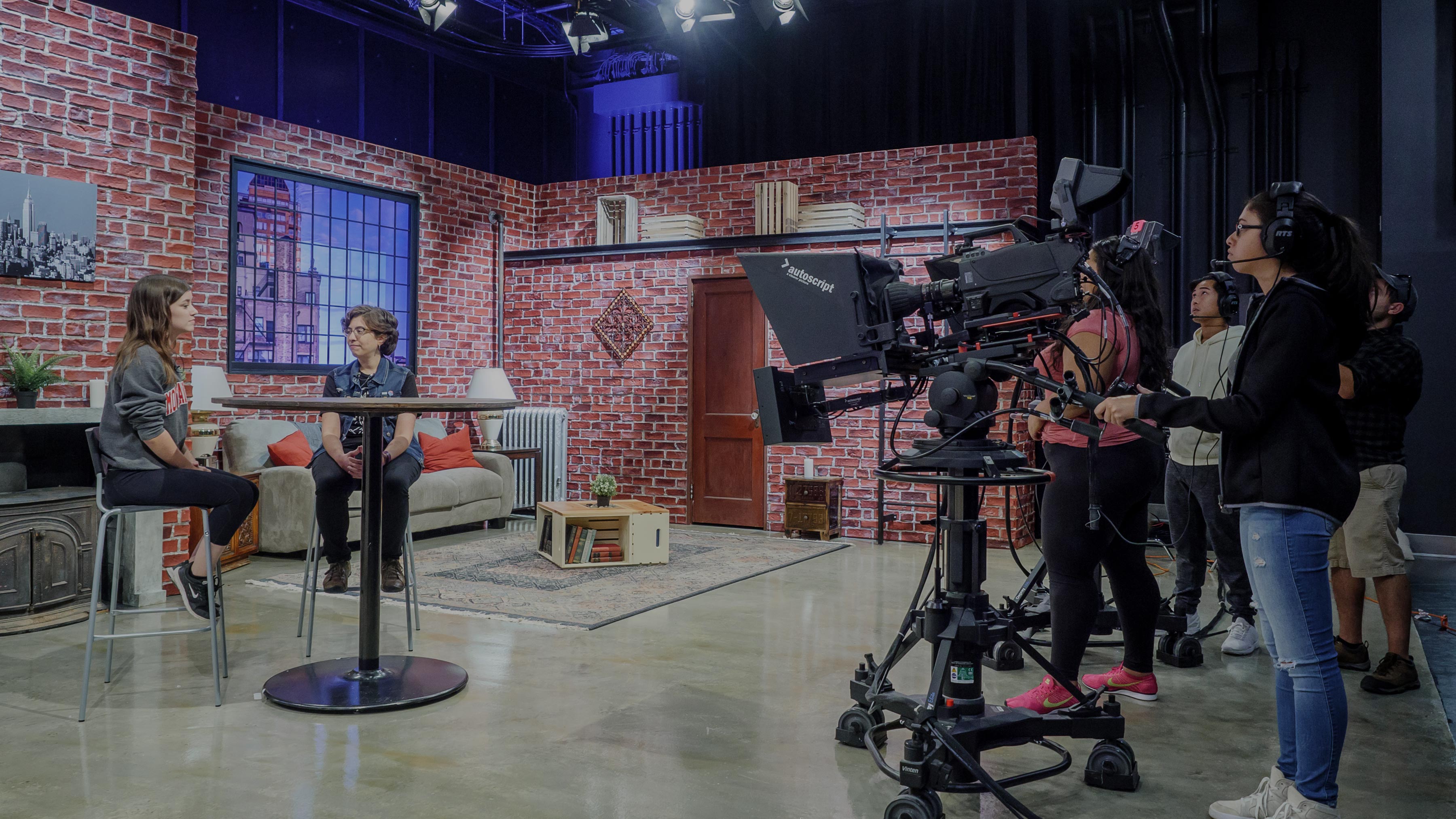 Student production in studio