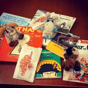 Image of French books and souvenirs