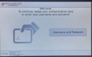 Print release device login prompt