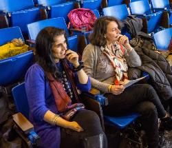 Teachers sitting at an event