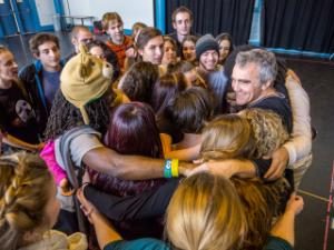 Image of students at Teatro delle albe event