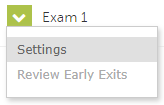 Respondus quiz settings