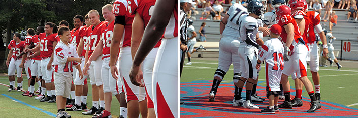 Shayne James on the field