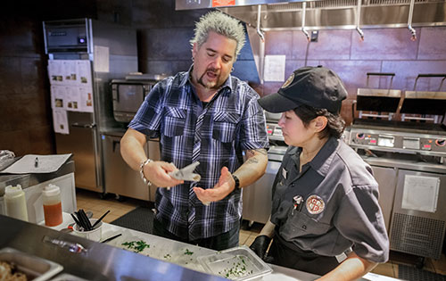 Guy Fieri on campus