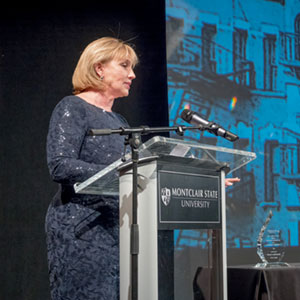 Lt. Gov. Kim Guadagno speaking at Annual Scholarship Dinner.
