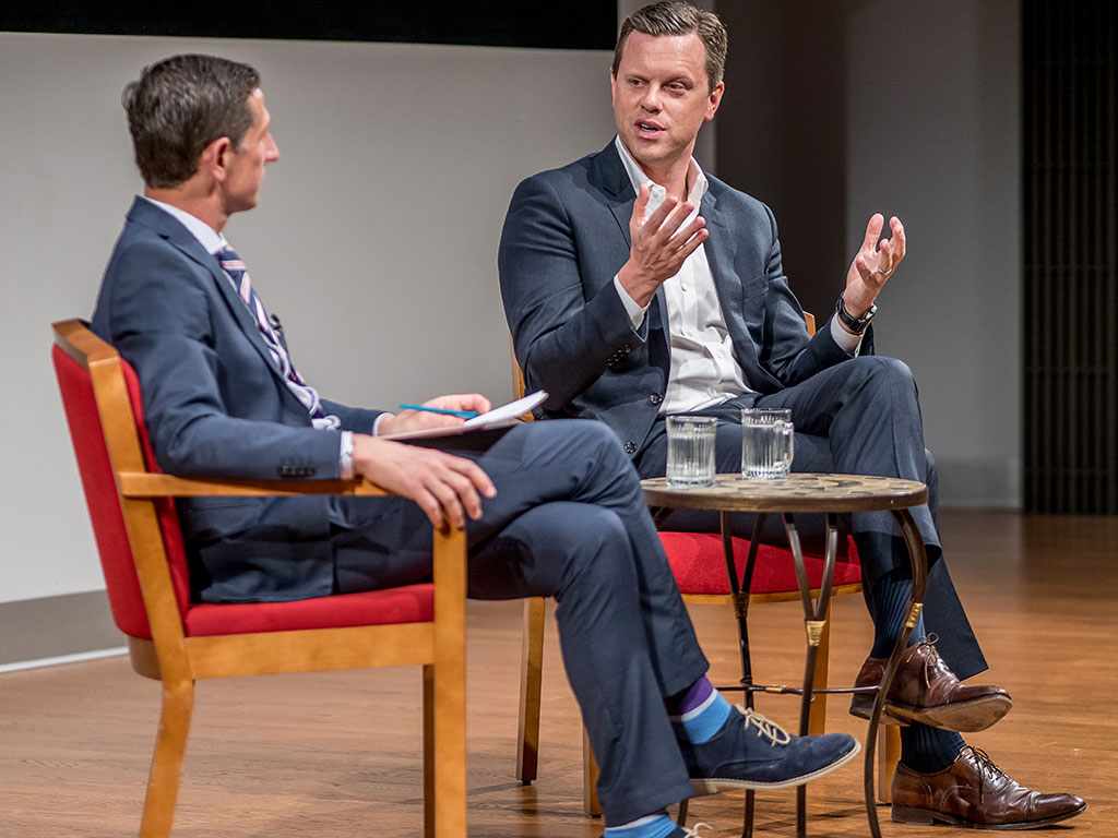 Willie Geist with SCM Director Keith Strudler