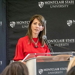 First Lady Tammy Murphy visited campus on National Latina Equal Pay Day.