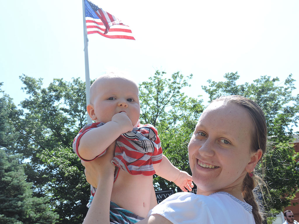 Fulbright Scholar Evgeniya Shalaeva, a cardiologist in Uzbekistan, added to the Fulbright family at Montclair State when she gave birth to her son.