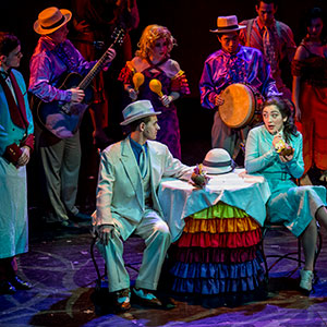 Students performed scenes from Guys and Dolls at the gala.