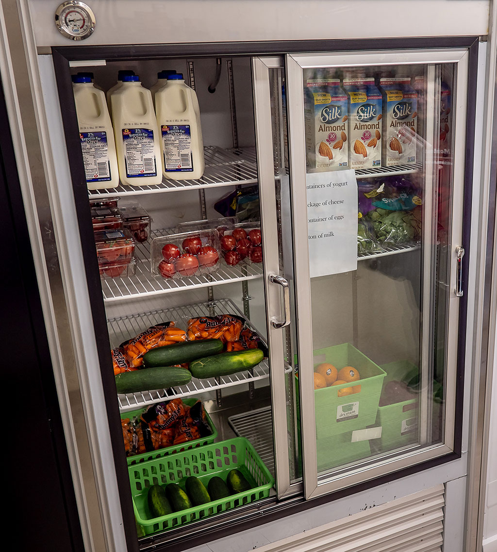 ShopRite (Inserra Supermarkets) regularly delivers perishables to the Red Hawk Pantry
