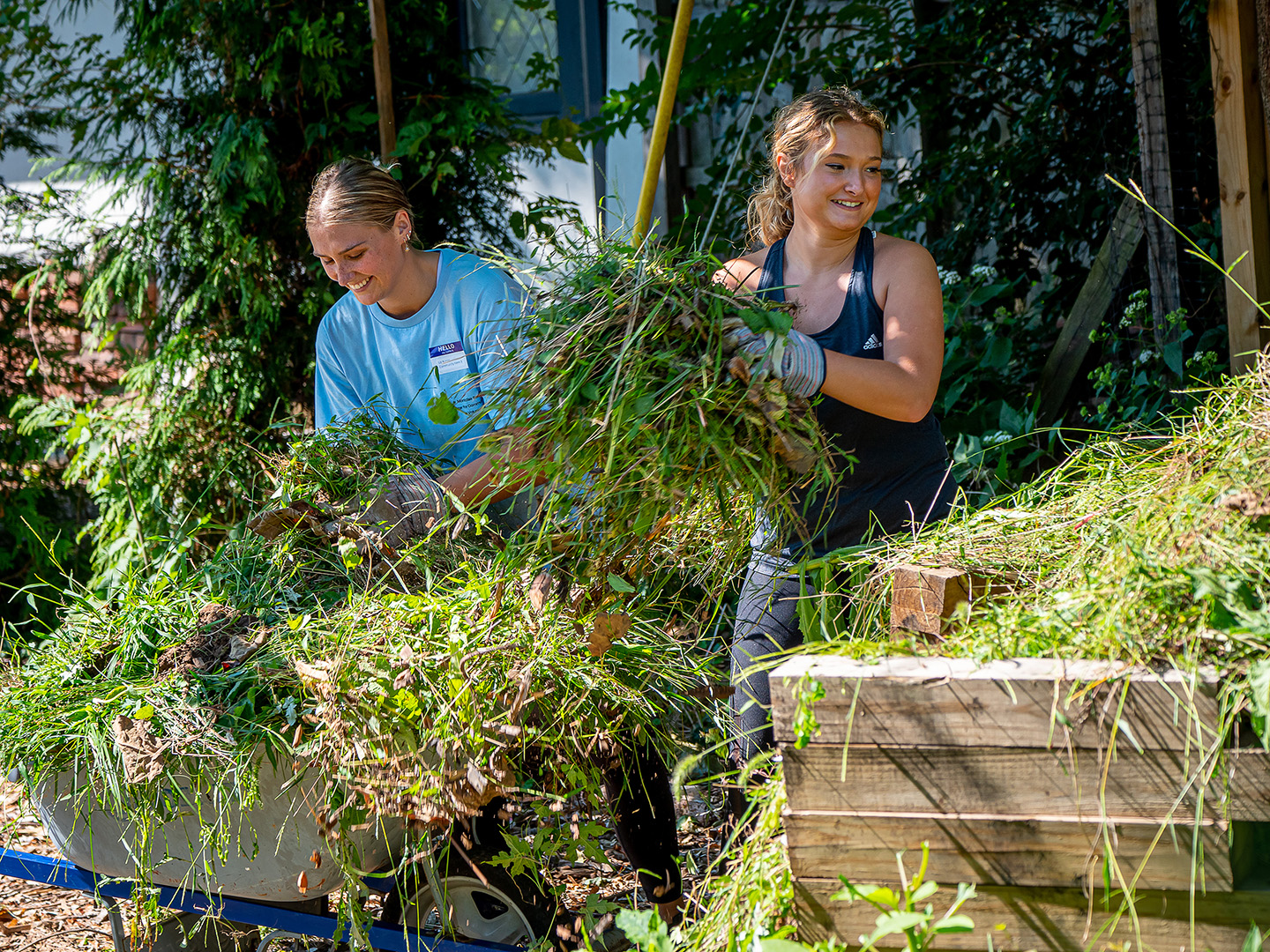 Volunteers at the Montclair Community Farm