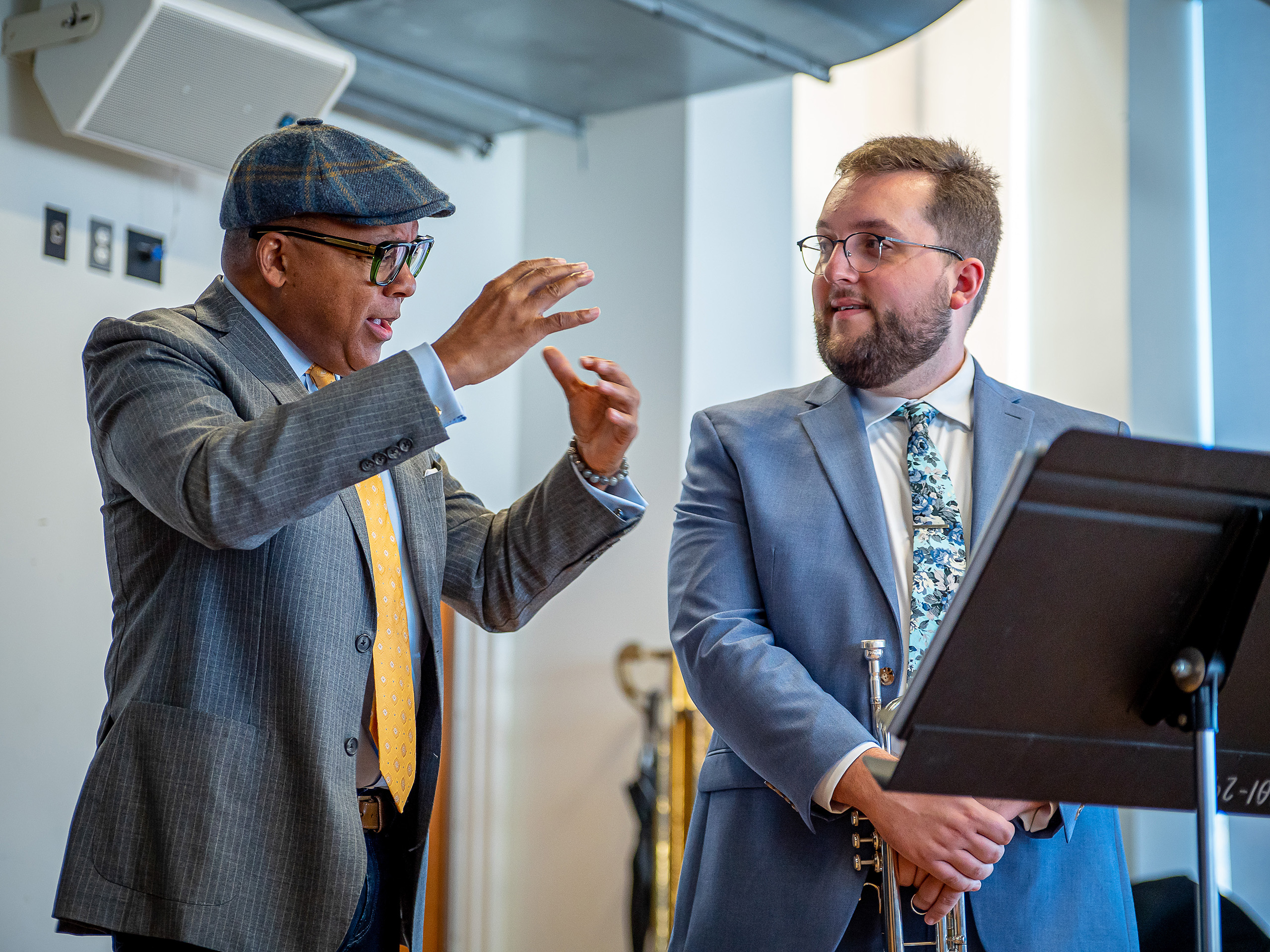 Wynton Marsalis with Gavin Ard '22