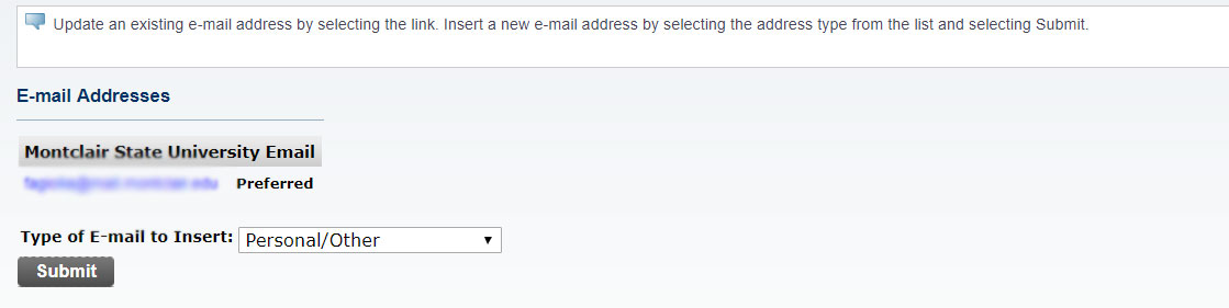 Screenshot of the NEST Email Screen.