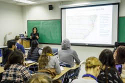 Photo of students listening to a lecture