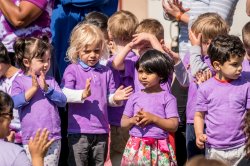 Photo of children attending an on-campus event
