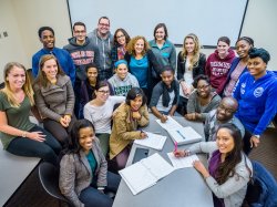 Group of students sitting in a Public Health classroom