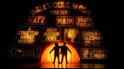 Photo of students performing The Producers.