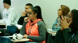 Photo of students in class