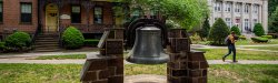 Outdoor view of Bloomfield College of Montclair State University's bell