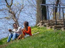 Campus Couple Amphitheater