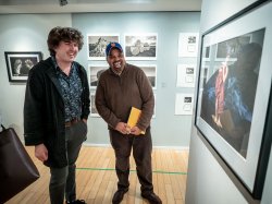 Spectators at Klaus Exhibit