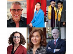 Collage of distinguished speakers