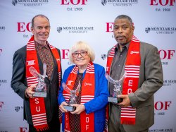 photo of Louis Gilleran ‘79, Julia Lanigan and Greg Collins ‘79