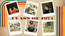 Photo collage students from 1973.