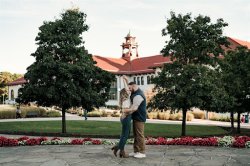 Couple on campus