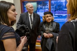 Arlene and guest at a donor event