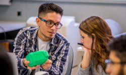 Product Designer students Discussing Prototype