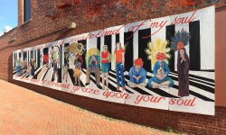 mural in alley in 2018