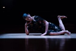 Emmanuèle Phoun performing “Bits and Pieces: Choreographic Donations."