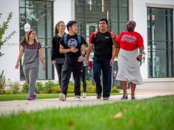 Students on campus