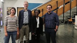 Dr. Adams with instructors at University of Graz