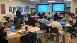 Uwe Simon leading teacher workshop