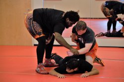 Wrestling practice