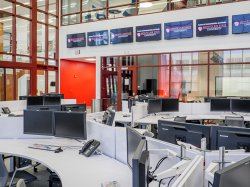 A computer lab in the SCM building on campus.