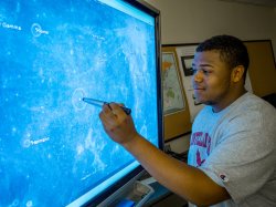 student in ADP center