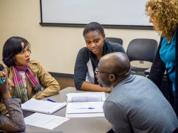 Photo of Public Health students in a classroom.