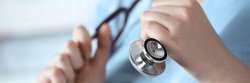 Close up of stethoscope