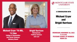 Photos of Michael Cryor and Brigid Harrison