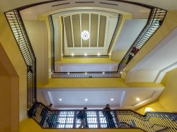 University Hall atrium stairs