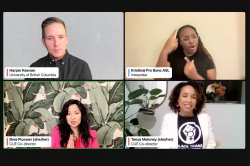 Screen shot of Zoom meeting