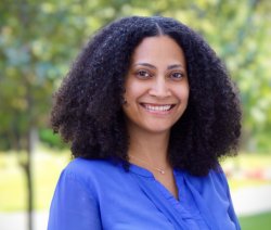 Executive assistant Emely Bryan Poses for Headshot