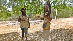 Photo of Kasike Kalaan Nibonrix (Chief of the Jamaican Taínos)