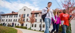 Students walking on Campus