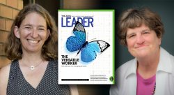 Collage of Lesley Sylvan and Joan Besing