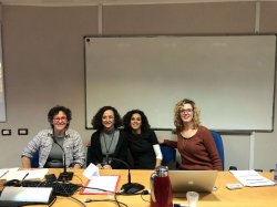 Photo of Dr. Fiore and the Panel at the University of Verona