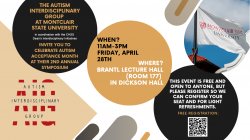 Autism Interdisciplinary Group flyer for April 2023 Symposium
